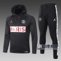 22Fuball: Paris Saint Germain PSG Sweatshirt Kapuzenpullover Schwarz 2020 2021 S07