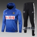 22Fuball: Paris Saint Germain PSG Sweatshirt Kapuzenpullover Blau 2020 2021 S12