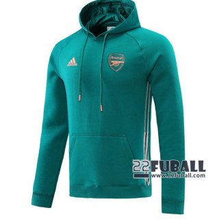 22Fuball: Arsenal Sweatshirt Kapuzenpullover Grün 2020 2021 S14