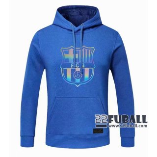 22Fuball: Barcelona FC Sweatshirt Kapuzenpullover Blau 2020 2021 S17