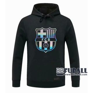22Fuball: Barcelona FC Sweatshirt Kapuzenpullover Schwarz 2020 2021 S18