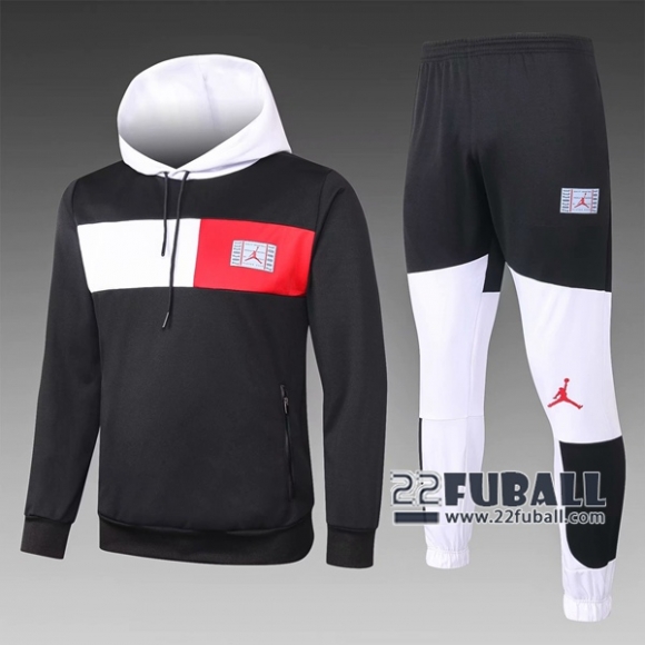 22Fuball: Air Jordan Paris Saint Germain PSG Sweatshirt Kapuzenpullover Schwarz 2020 2021 S36