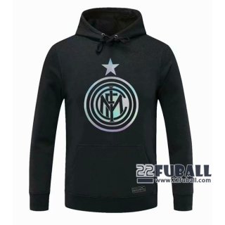22Fuball: Inter Mailand Sweatshirt Kapuzenpullover Schwarz 2020 2021 S41