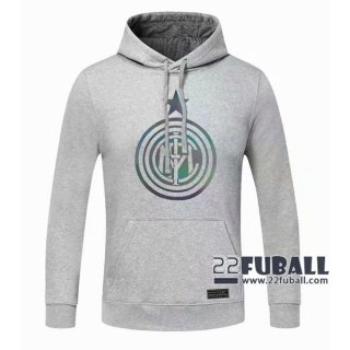 22Fuball: Inter Mailand Sweatshirt Kapuzenpullover Grau 2020 2021 S42