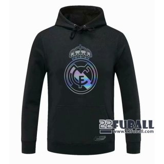 22Fuball: Real Madrid Sweatshirt Kapuzenpullover Schwarz 2020 2021 S44