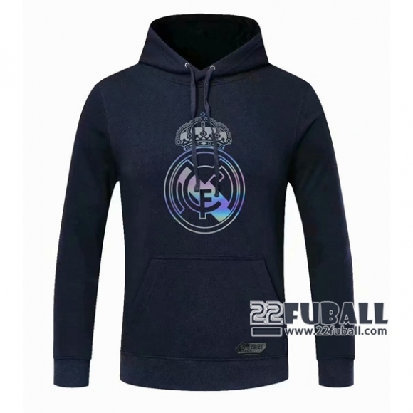 22Fuball: Real Madrid Sweatshirt Kapuzenpullover Schwarz 2020 2021 S45