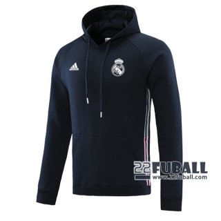 22Fuball: Real Madrid Sweatshirt Kapuzenpullover Schwarz 2020 2021 S50