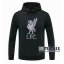 22Fuball: Liverpool Sweatshirt Kapuzenpullover Schwarz 2020 2021 S51