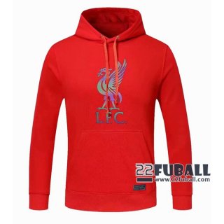 22Fuball: Liverpool Sweatshirt Kapuzenpullover Rot 2020 2021 S53