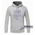 22Fuball: Usa Sweatshirt Kapuzenpullover Grau 2020 2021 S62