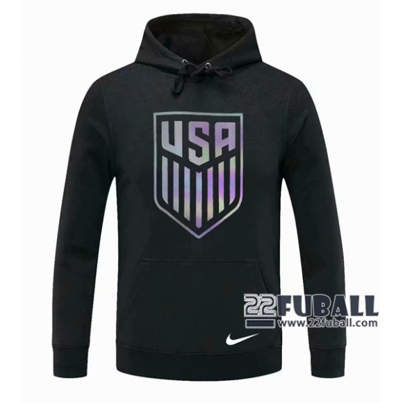 22Fuball: Usa Sweatshirt Kapuzenpullover Schwarz 2020 2021 S63