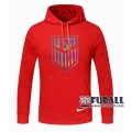 22Fuball: Usa Sweatshirt Kapuzenpullover Rot 2020 2021 S64