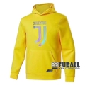 22Fuball: Juventus Sweatshirt Kapuzenpullover Gelb 2020 2021 S71