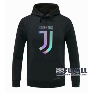 22Fuball: Juventus Sweatshirt Kapuzenpullover Schwarz 2020 2021 S73