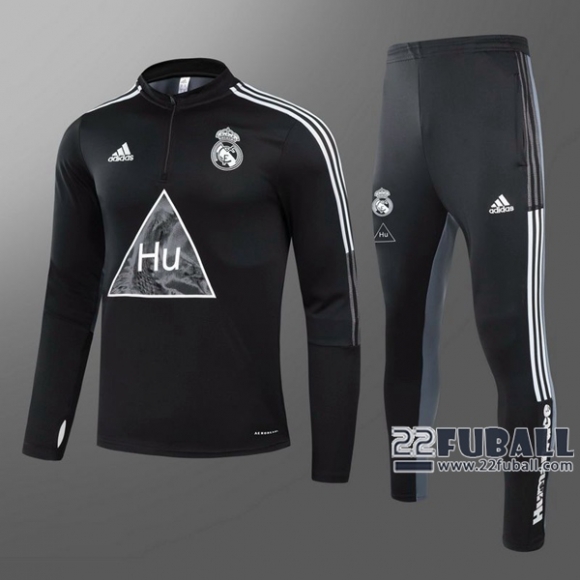 22Fuball: Real Madrid Trainingsanzug Schwarz 2020 2021 T81