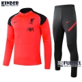 22Fuball: Liverpool Trainingsanzug Kinder Orange 2020 2021 Tk36