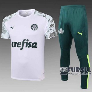 22Fuball: Palmeiras Trainingstrikot Weiß 2020 2021 Tt05