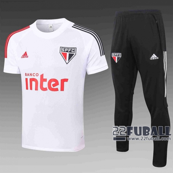 22Fuball: Sao Paulo FC Trainingstrikot Weiß 2020 2021 Tt06