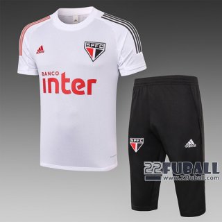 22Fuball: Sao Paulo FC Trainingstrikot Weiß 2020 2021 Tt08