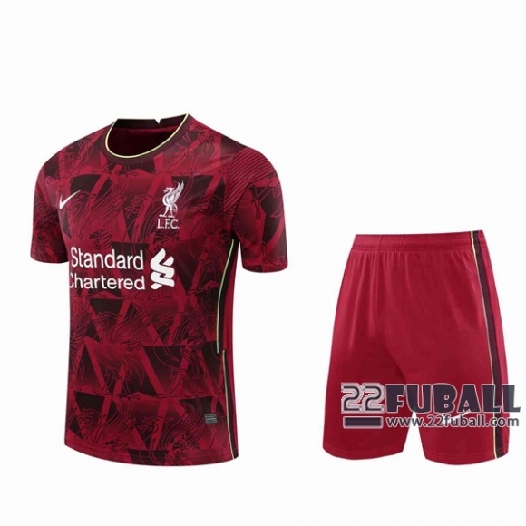 22Fuball: Liverpool Trainingstrikot Dunkelrot 2020 2021 Tt127