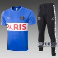 22Fuball: Air Jordan Paris Saint Germain PSG Trainingstrikot Blau 2020 2021 Tt29