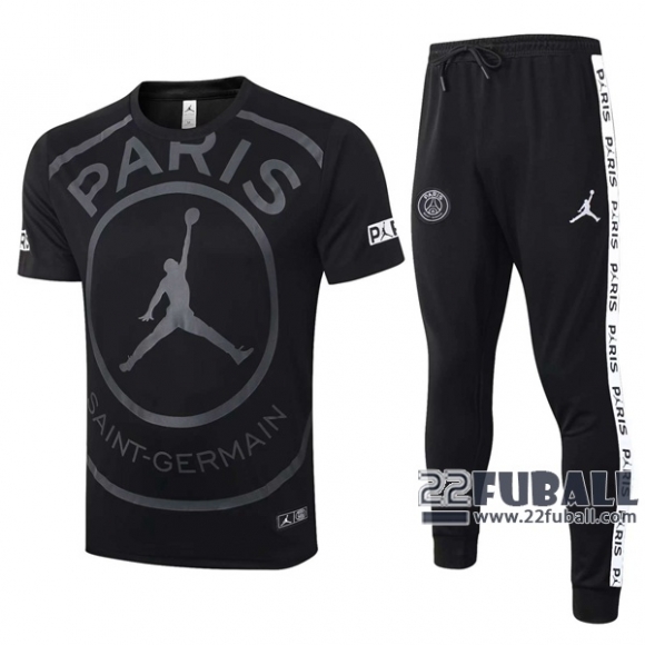 22Fuball: Air Jordan Paris Saint Germain PSG Trainingstrikot Schwarz 2020 2021 Tt30