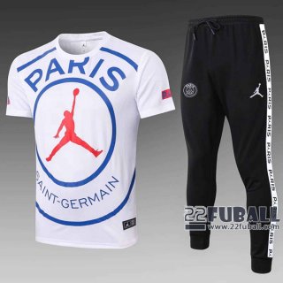 22Fuball: Air Jordan Paris Saint Germain PSG Trainingstrikot Weiß 2020 2021 Tt33