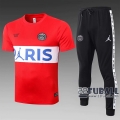 22Fuball: Air Jordan Paris Saint Germain PSG Trainingstrikot Rot 2020 2021 Tt34