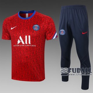 22Fuball: Paris Saint Germain PSG Trainingstrikot Rot 2020 2021 Tt40