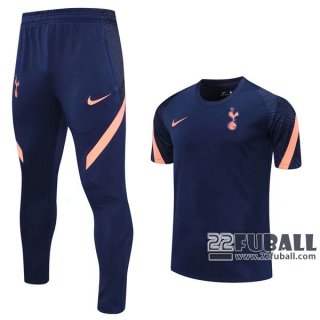 22Fuball: Tottenham Hotspur Trainingstrikot Marineblau 2020 2021 Tt60