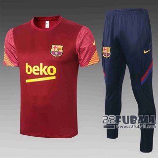 22Fuball: Barcelona FC Trainingstrikot Dunkelrot 2020 2021 Tt98