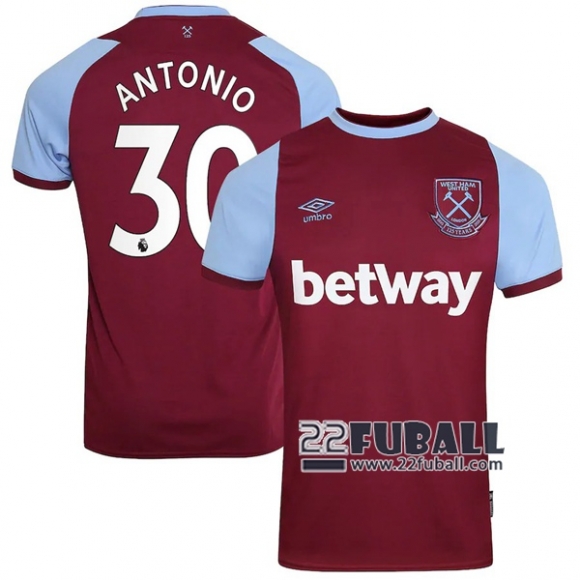 22Fuball: West Ham United Heimtrikot Herren (Antonio #30) 2020-2021