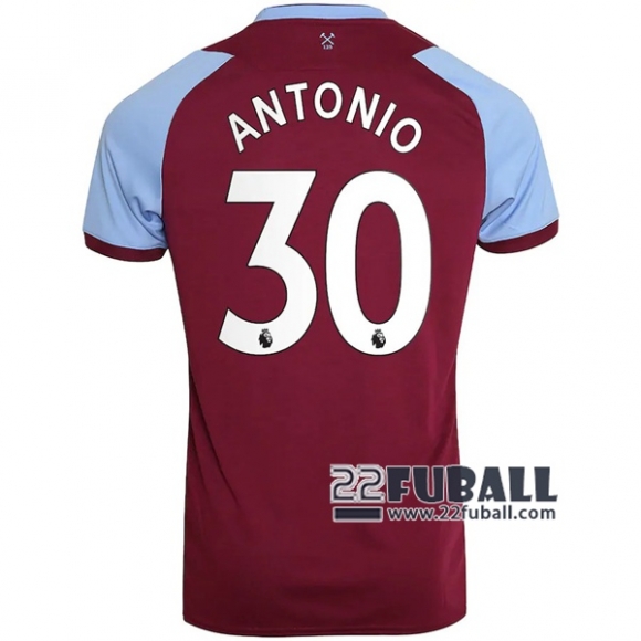 22Fuball: West Ham United Heimtrikot Kinder (Antonio #30) 2020-2021