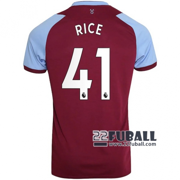 22Fuball: West Ham United Heimtrikot Kinder (Rice #41) 2020-2021