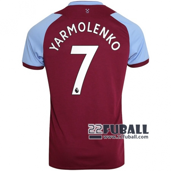 22Fuball: West Ham United Heimtrikot Kinder (Yarmolenko #7) 2020-2021