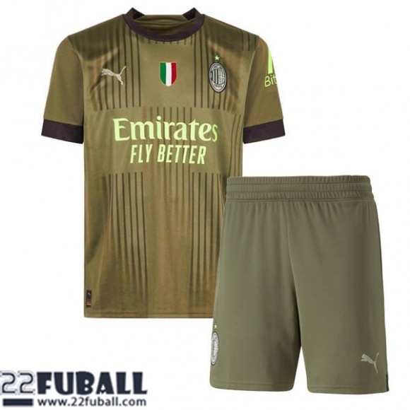 Fussball Trikots AC Milan Ausweichtrikot Kinder 22 23