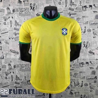 Retro Fussball Trikots World Cup Brasilien Jaune Herren 1970 AG30