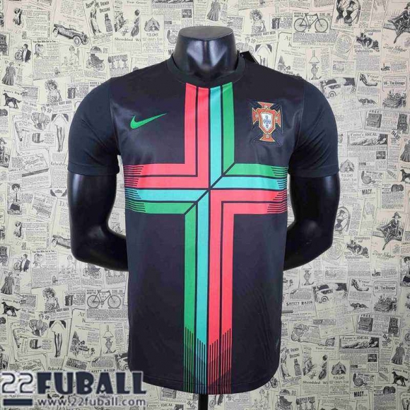 Fussball Trikots Portugal Schwarz Herren 22 23 AG60