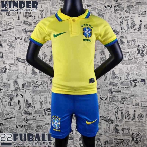 Fussball Trikots Brasilien Heimtrikot Kinder 22 23 AK08