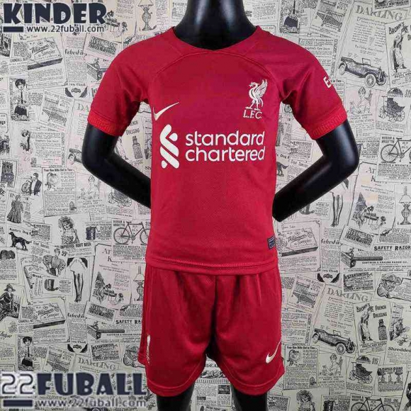 Fussball Trikots Liverpool Rouge Kinder 22 23 AK09