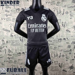 Fussball Trikots Real Madrid Y-3 Schwarz Kinder 22 23 AK15