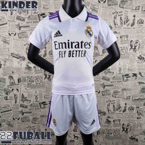 Fussball Trikots Real Madrid Heimtrikot Kinder 22 23 AK29