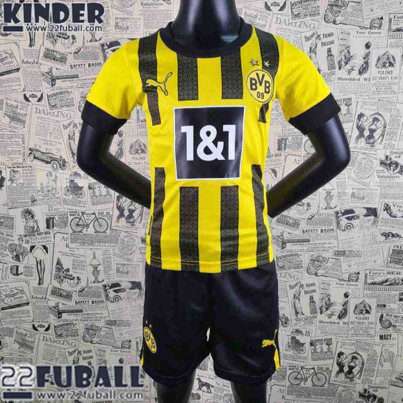 Fussball Trikots Dortmund Heimtrikot Kinder 22 23 AK43