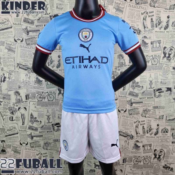 Fussball Trikots Manchester City Heimtrikot Kinder 22 23 AK47