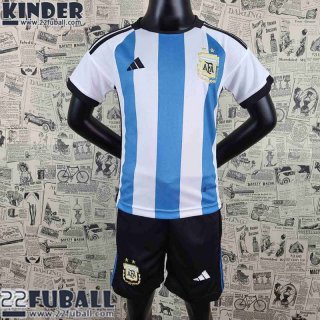 Fussball Trikots World Cup Argentinien Heimtrikot Kinder 2022 AK53