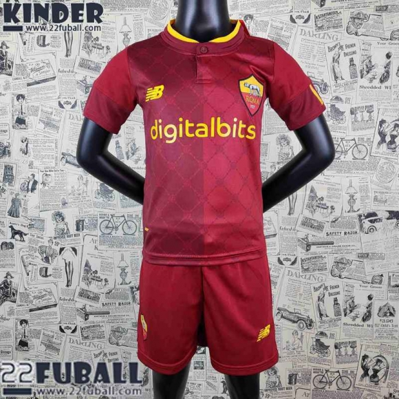 Fussball Trikots Roma Heimtrikot Kinder 22 23 AK57