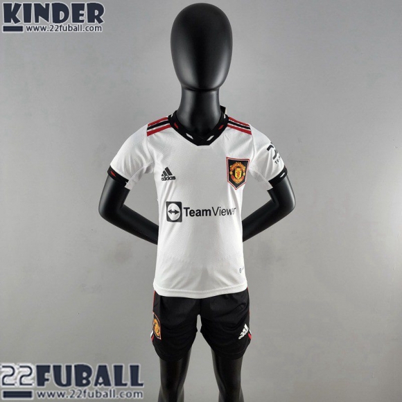 Fussball Trikots Manchester United Auswärtstrikot Kinder 22 23 AK73