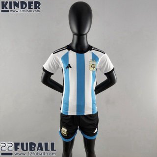 Fussball Trikots Argentinien Heimtrikot Kinder 22 23 AK78