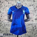 Fussball Trikots Brasilien Blau Damen 22 23 AW34