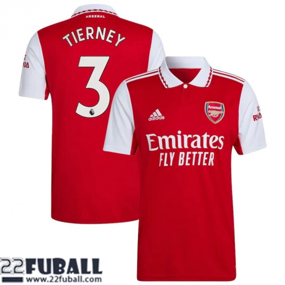 Fussball Trikots Arsenal Heimtrikot Herren 22 23 Tierney 3